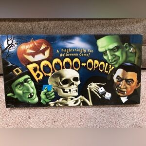 Boooo-Opoly Halloween Board Game Boo Opoly Monopoly COMPLETE Late For The Sky.